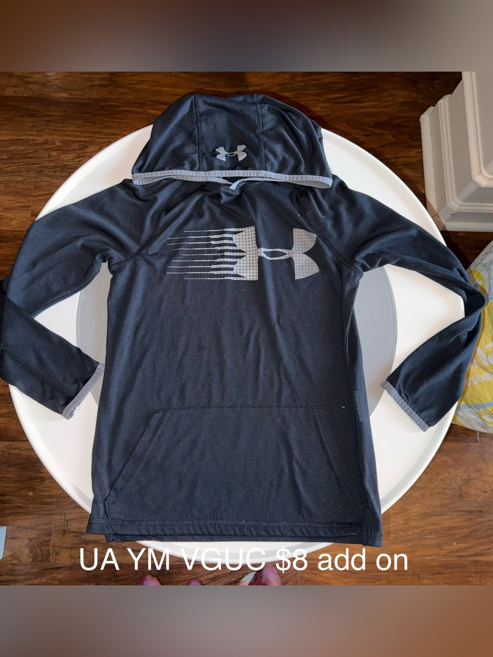 Under Armour Black & Gray Kids' Pullover Hoodie
